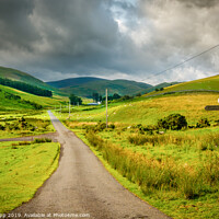 Buy canvas prints of Into the Cheviot Hills. by Bill Allsopp