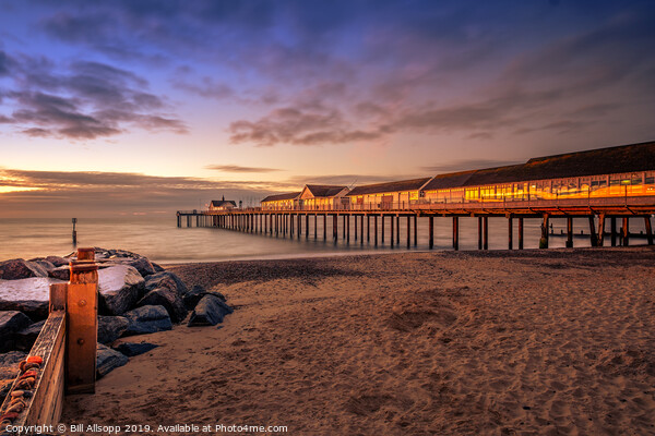 Dawn at Southwold pier. Picture Board by Bill Allsopp