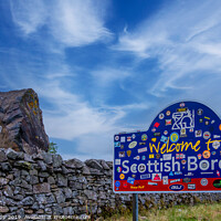 Buy canvas prints of The Scottish Border. by Bill Allsopp