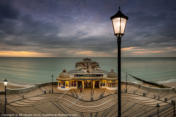 Cromer pier at twilight. Picture Board by Bill Allsopp