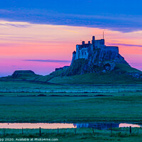Buy canvas prints of View of Lindisfarne castle. by Bill Allsopp