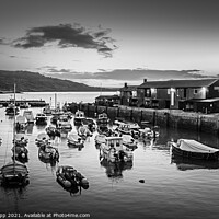 Buy canvas prints of Lyme Regis harbour. by Bill Allsopp