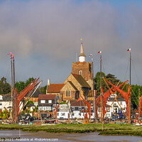 Buy canvas prints of Maldon during a barge match. by Bill Allsopp