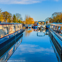 Buy canvas prints of Narrowboats at Barrow on Soar, Leicestershire. by Bill Allsopp