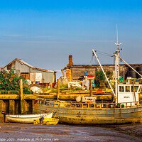 Buy canvas prints of Working harbour. by Bill Allsopp