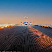 Buy canvas prints of The pier at dawn. by Bill Allsopp