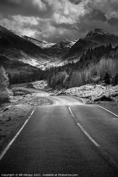 Mountain road #3 Picture Board by Bill Allsopp