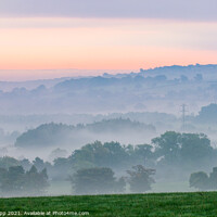 Buy canvas prints of Mist in the valley. by Bill Allsopp