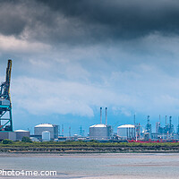 Buy canvas prints of Teesside industrial area seen from South Gare. by Bill Allsopp