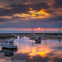 Buy canvas prints of Sunrise at Wells-next-the-Sea. by Bill Allsopp