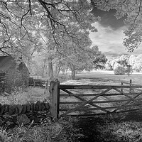 Buy canvas prints of The closed gate. by Bill Allsopp
