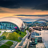 Buy canvas prints of The Sage and Newcastle. by Bill Allsopp
