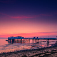Buy canvas prints of Cromer pier, sunrise by Bill Allsopp