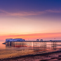Buy canvas prints of Cromer pier at sunrise by Bill Allsopp