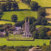 Buy canvas prints of Widecombe-in-the-Moor. by Bill Allsopp