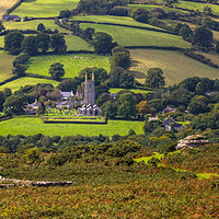 Buy canvas prints of Widecombe-in-the-Moor. by Bill Allsopp