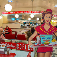 Buy canvas prints of Ed's Diner by Bill Allsopp
