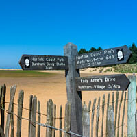 Buy canvas prints of Norfolk coast path. by Bill Allsopp