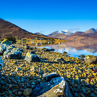 Buy canvas prints of Loch Ainort and the Red Cuillins. by Bill Allsopp