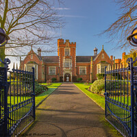 Buy canvas prints of The gates to Loughborough Grammar School. by Bill Allsopp