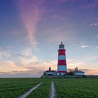 Buy canvas prints of Sunset at Happisburgh. by Bill Allsopp