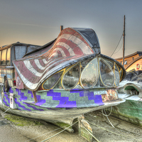 Buy canvas prints of  Shoreham House Boat  by Lee Milner