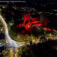 Buy canvas prints of City of St.Asaph by Night by Steve Morris