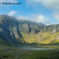Buy canvas prints of Clouds Parting Over Cwm Idwal by Steve Morris