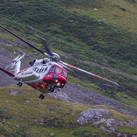 Buy canvas prints of  Sikorsky S92 Coastguard Helicopter by Steve Morris