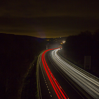 Buy canvas prints of  Light Trails by Steve Morris