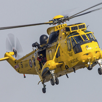Buy canvas prints of  Sea King - Search & Rescue by Steve Morris