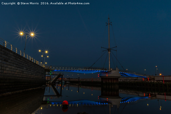 Harbour Bridge Reflections Picture Board by Steve Morris