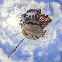 Buy canvas prints of Wells Next The Sea in Norfolk mini planet by Simon Bratt LRPS