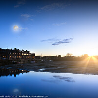 Buy canvas prints of Blakeney quay at dusk with blue evening light by Simon Bratt LRPS