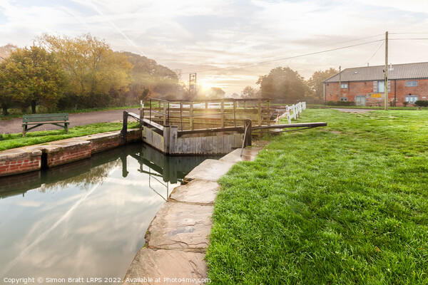 Dilham Canal and Lock in North Walsham Norfolk Picture Board by Simon Bratt LRPS