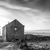 Buy canvas prints of Stone house in Peak District black and white by Simon Bratt LRPS