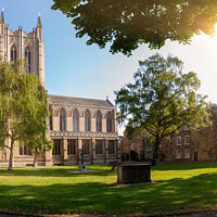 Buy canvas prints of St Edmundsbury Cathedral in Bury Suffolk by Simon Bratt LRPS