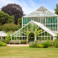 Buy canvas prints of Cambridge University Botanic Gardens glasshouse entrance by Simon Bratt LRPS