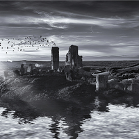 Buy canvas prints of Ruins on the water landscape by Simon Bratt LRPS