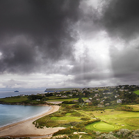 Buy canvas prints of Golf course at Trebetherick Cornwall by Simon Bratt LRPS