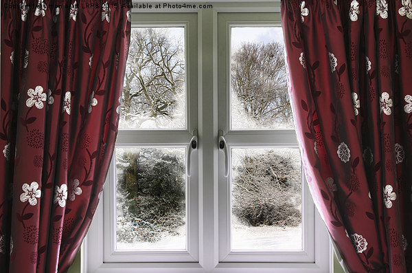 Winter view from a window Picture Board by Simon Bratt LRPS