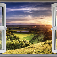 Buy canvas prints of Amazing window view by Simon Bratt LRPS