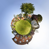Buy canvas prints of Mini planet concept home and garden  by Simon Bratt LRPS
