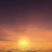 Buy canvas prints of Sunset at sea with calm ocean water by Simon Bratt LRPS