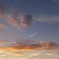 Buy canvas prints of Sunset sky and pink clouds 428 by Simon Bratt LRPS