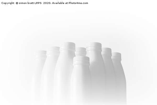 White Trash - recycled bottles artwork 0023 Picture Board by Simon Bratt LRPS