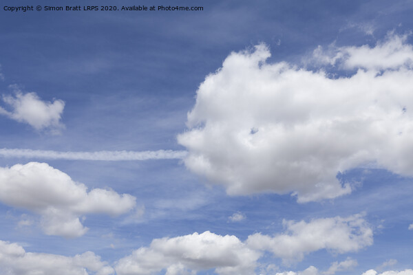 Cloud shaped like a fish on a line Picture Board by Simon Bratt LRPS
