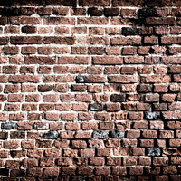 Buy canvas prints of Old brick wall grunge background by Simon Bratt LRPS
