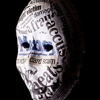 Buy canvas prints of Identity fraud mask by Simon Bratt LRPS