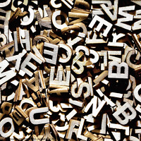 Buy canvas prints of Random alphabet letters in a pile by Simon Bratt LRPS